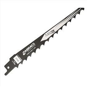Reciprocating saw blade with Abracs logo
