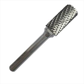 Flat top end cut rotary carbide burr
