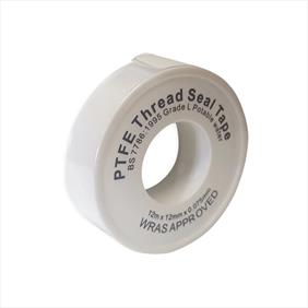White roll of PTFE thread seal tape