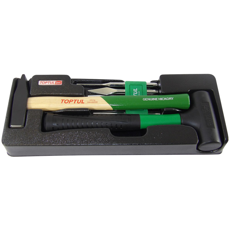 7Pce Chisel & Hammer Set Modular Tray Type A